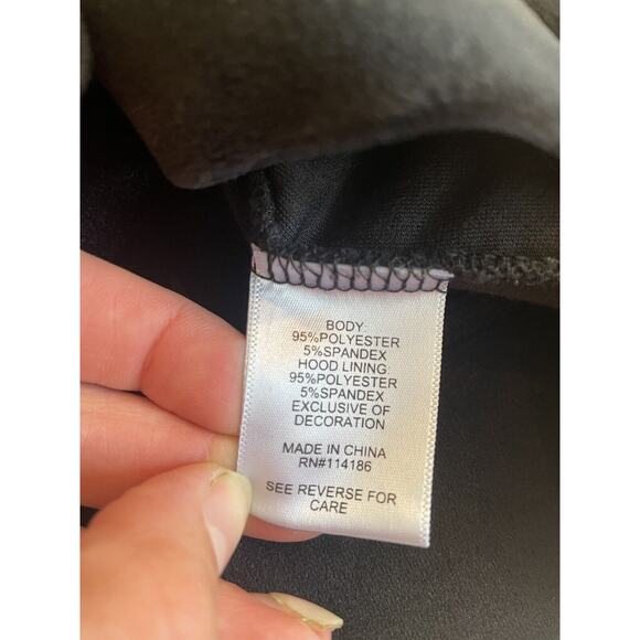 Juicy Couture Black Velour Zip Hoodie Jacket Size Small‎ - Picture 4 of 5